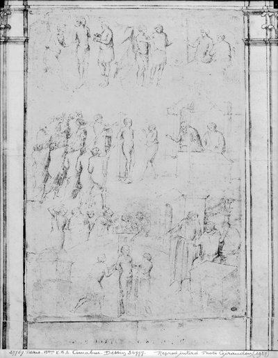 Scenes from the Life of a Saint (detail) by Aretino Luca Spinello or Spinelli
